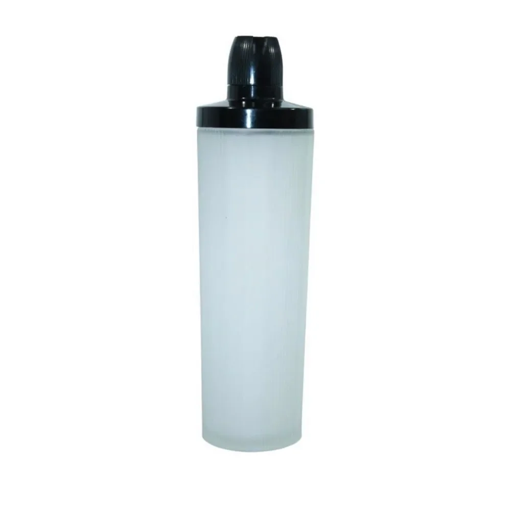 Vintage Art Deco Frosted Glass and Bakelite Empire Cocktail‎ Shaker
